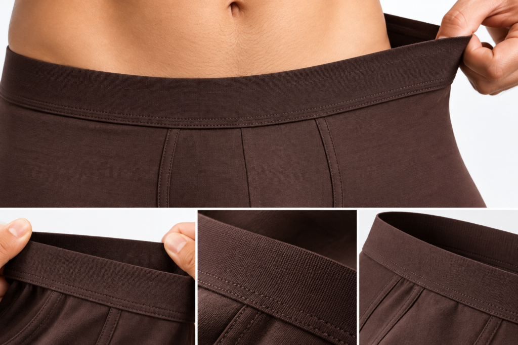 Men’s Boxer Brief Waistband Detail